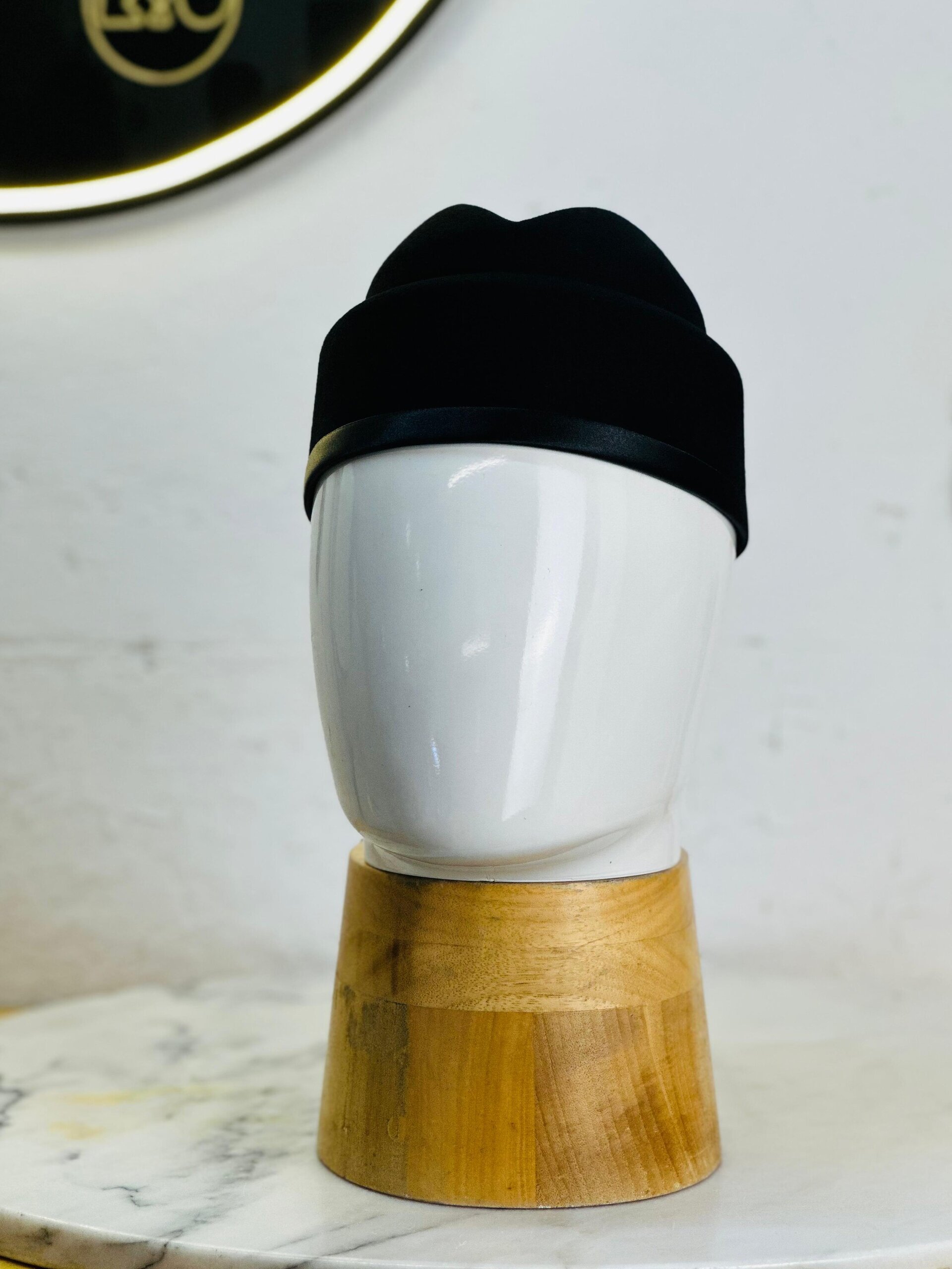 COFFE BEAN PILLBOX  - WOOL FELT - 7