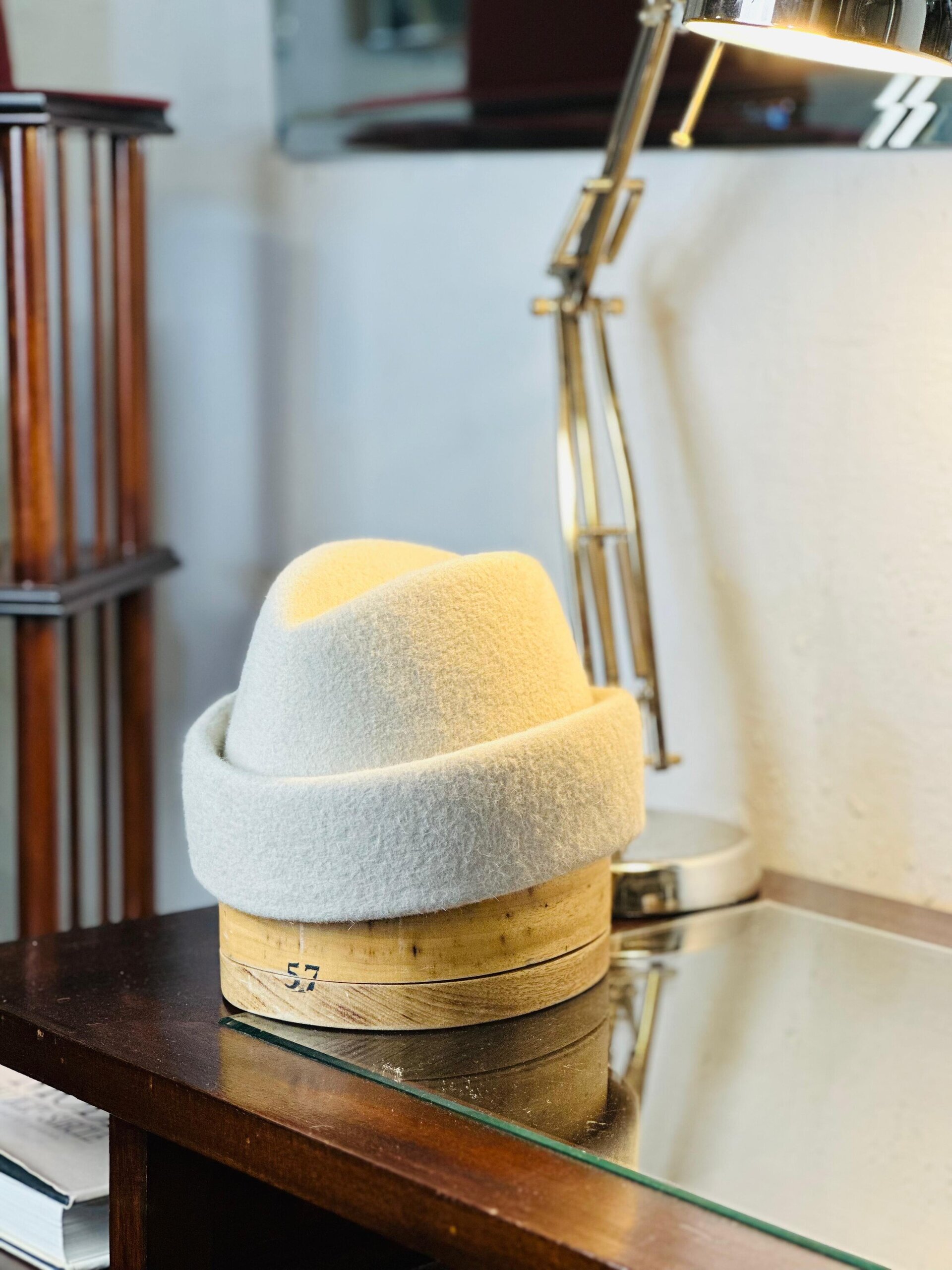 ENVELOPE HAT - RABBIT FUR FELT - 5