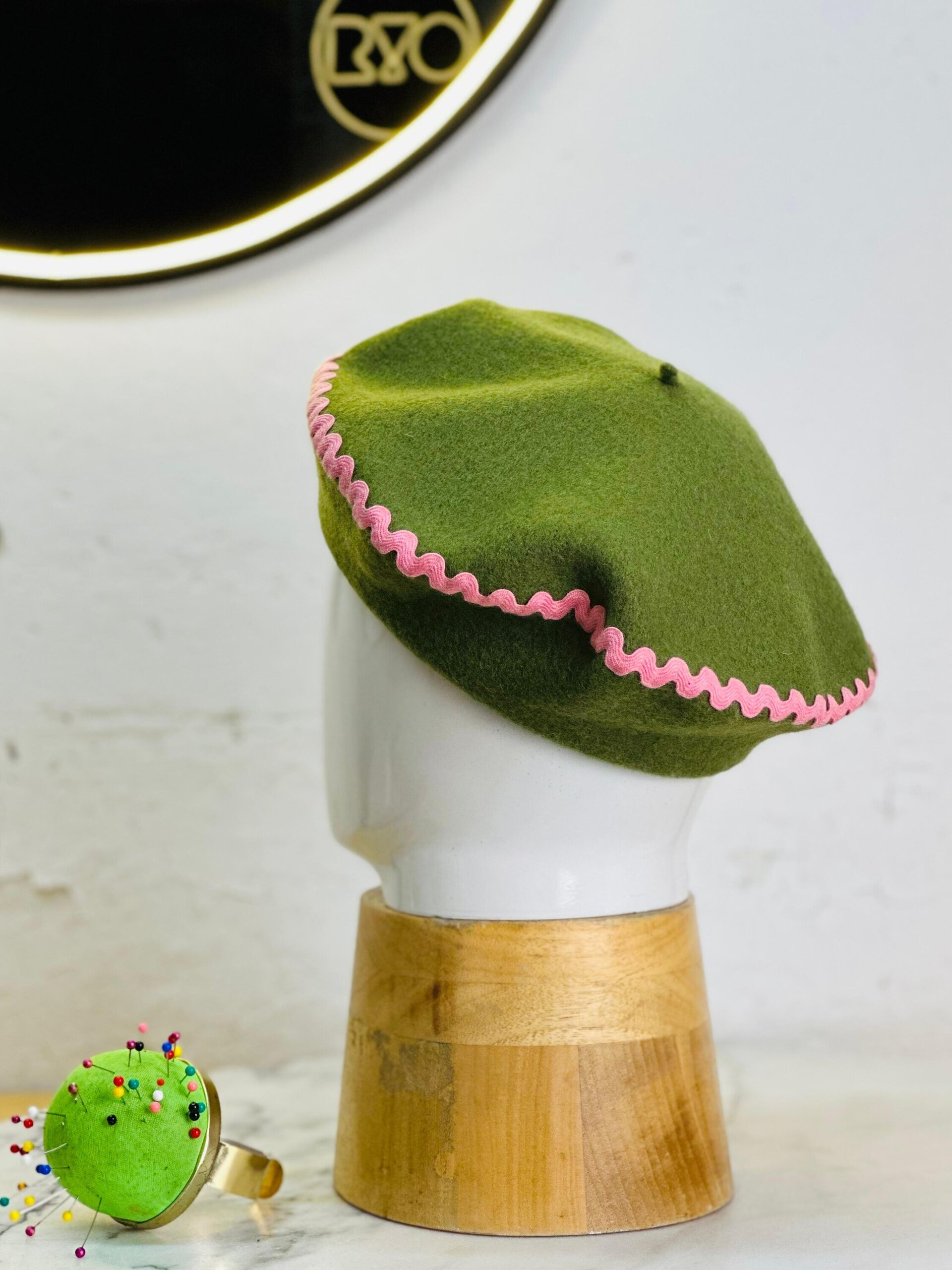 WAVY BERET  - WOOL - 6