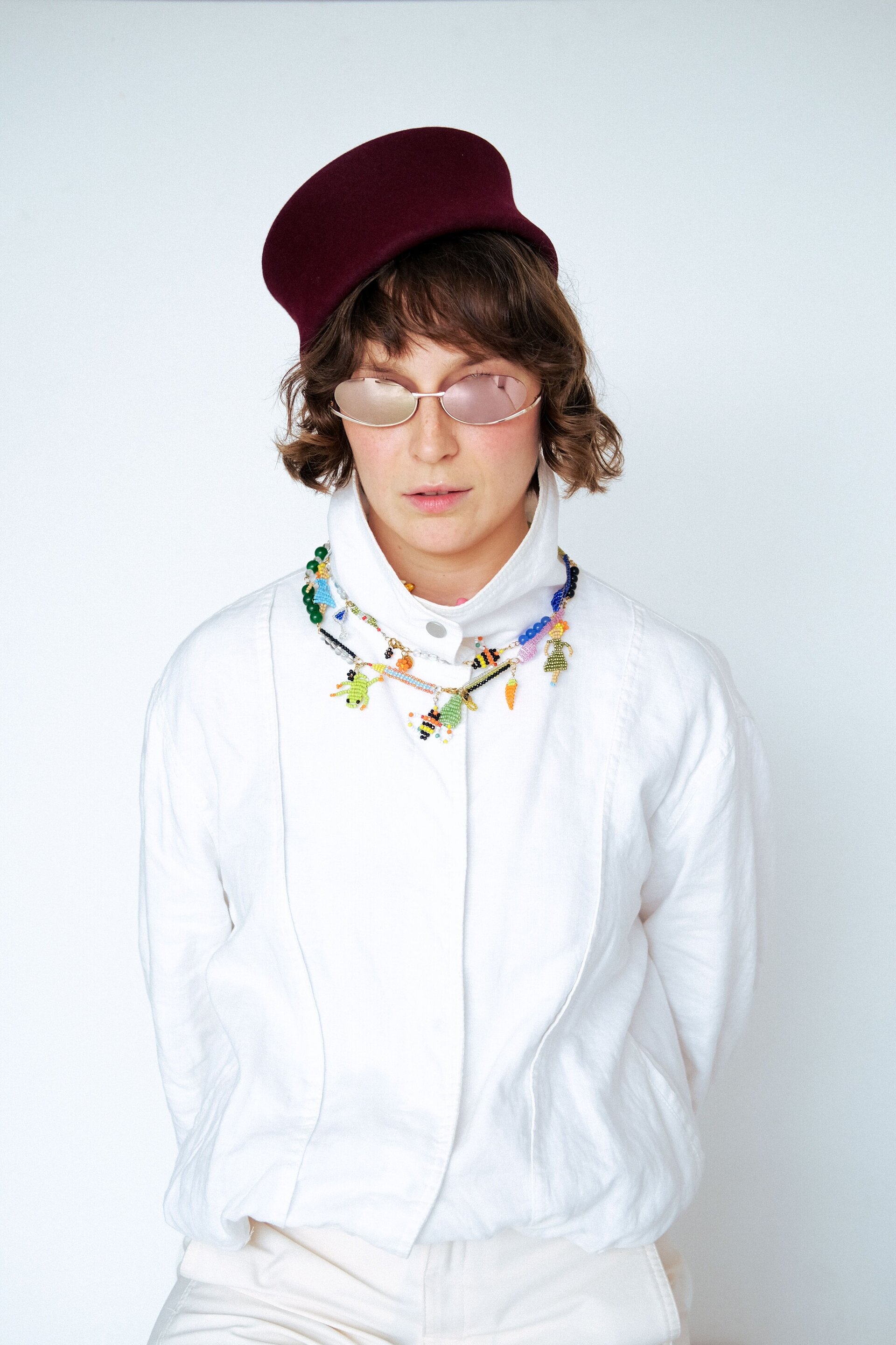 TOQUE PILLBOX  - RABBIT FUR FELT - 2