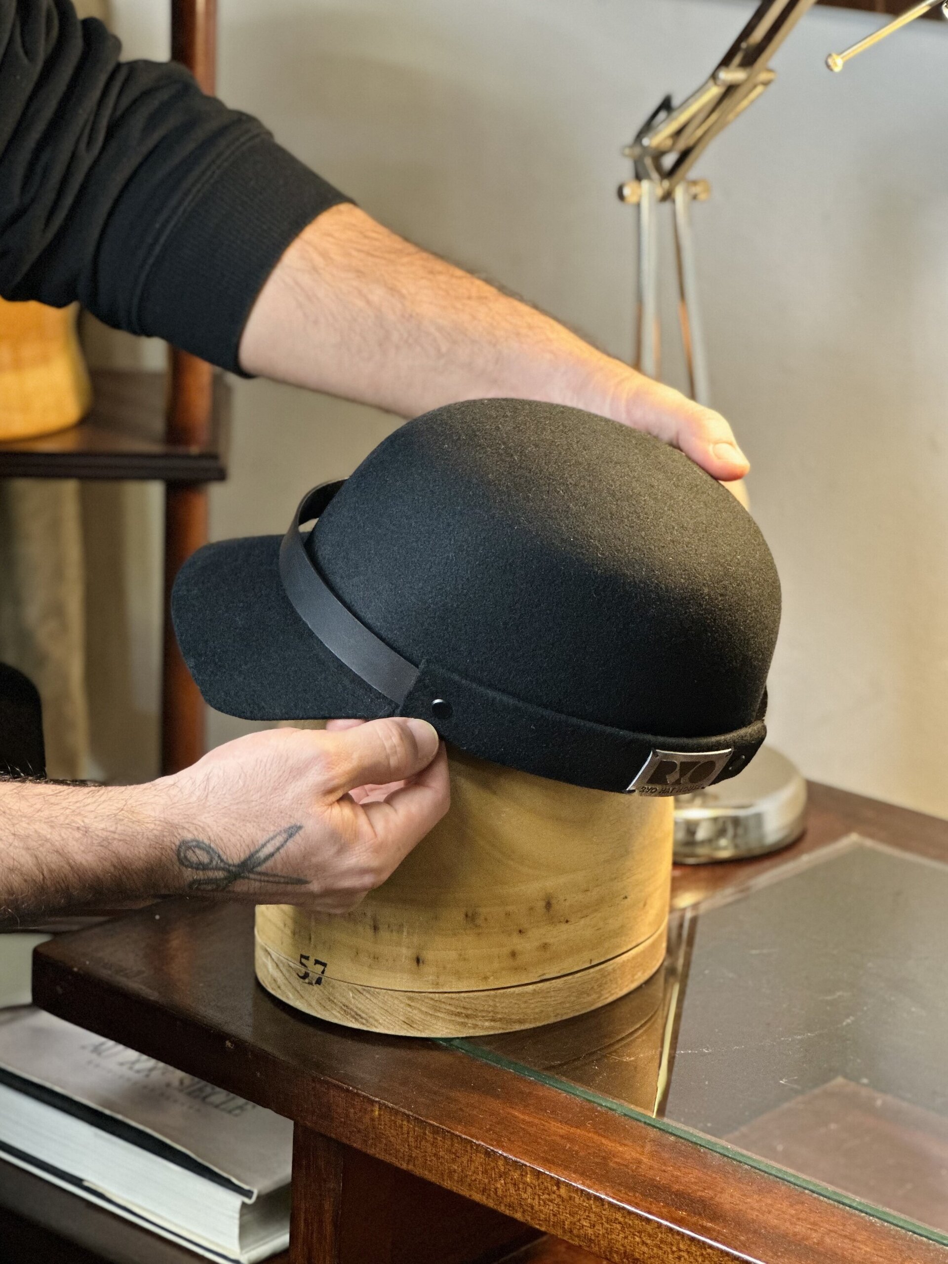 JAG CAP - WOOL FELT  - Collab [RYO HATS + HXMBRX] - 4